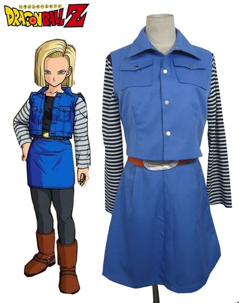 dragon ball z android 18 costume|dragon ball z female costume.